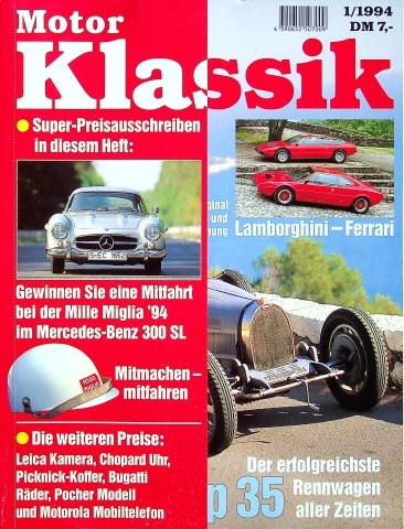 Deckblatt Motor Klassik (01/1994)